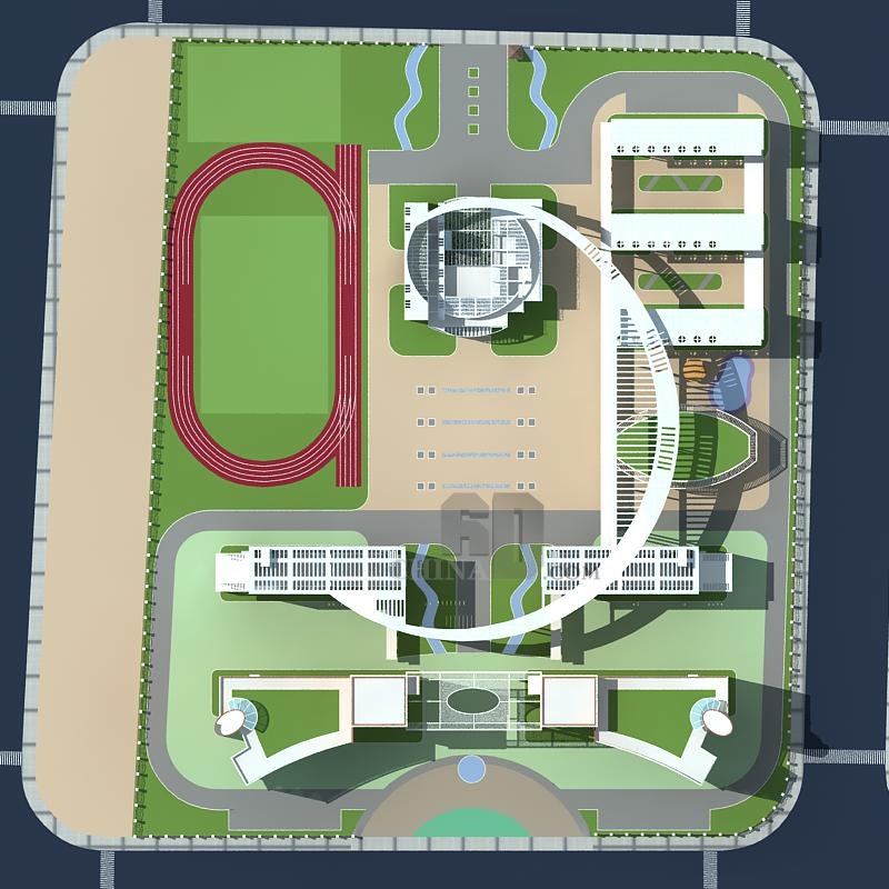 现代多层整体学校