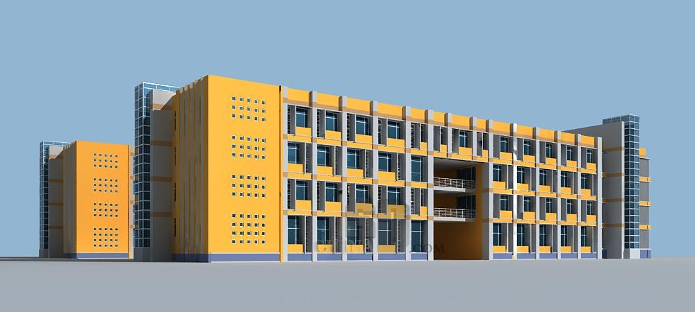 现代多层教学楼