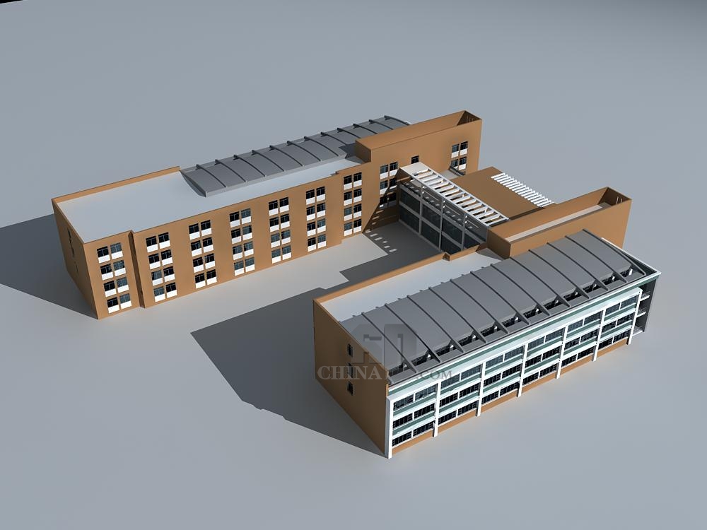 现代多层教学楼