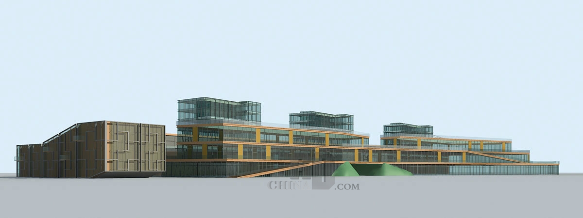 现代多层商业街