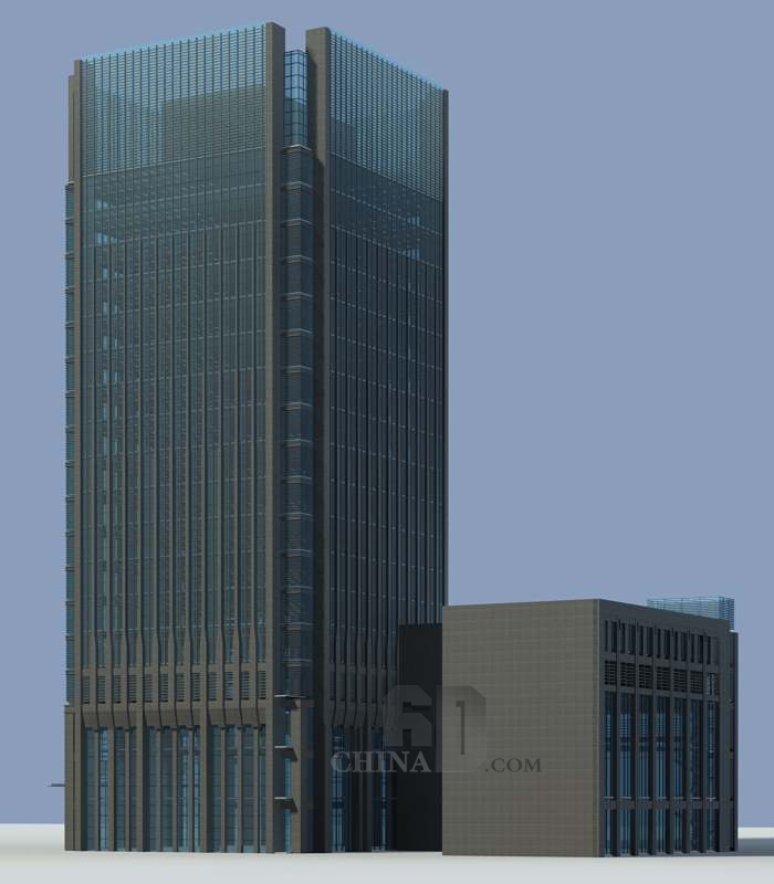 现代高层酒店带商业裙房