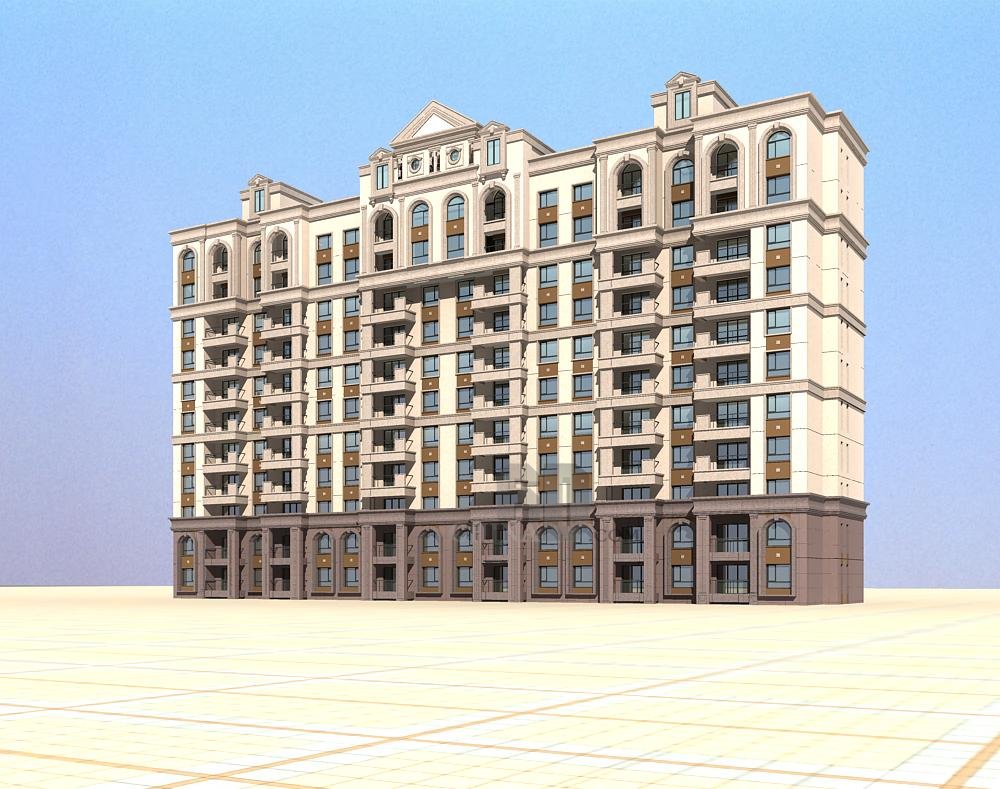 欧式小高层住宅楼
