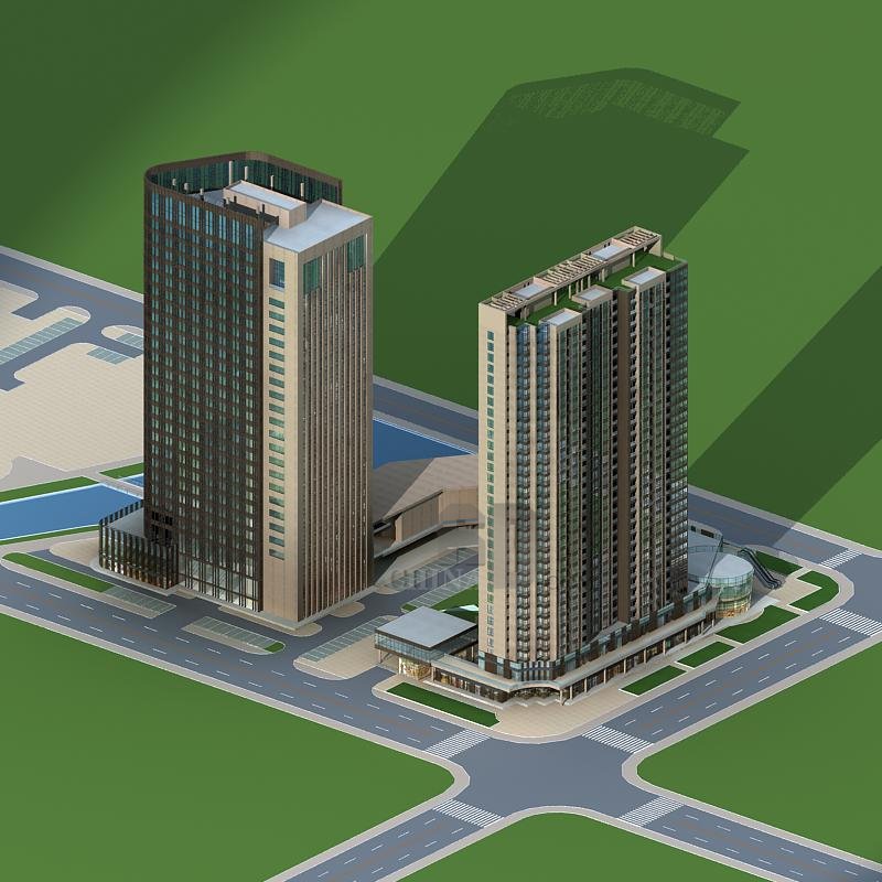 现代高层建筑
