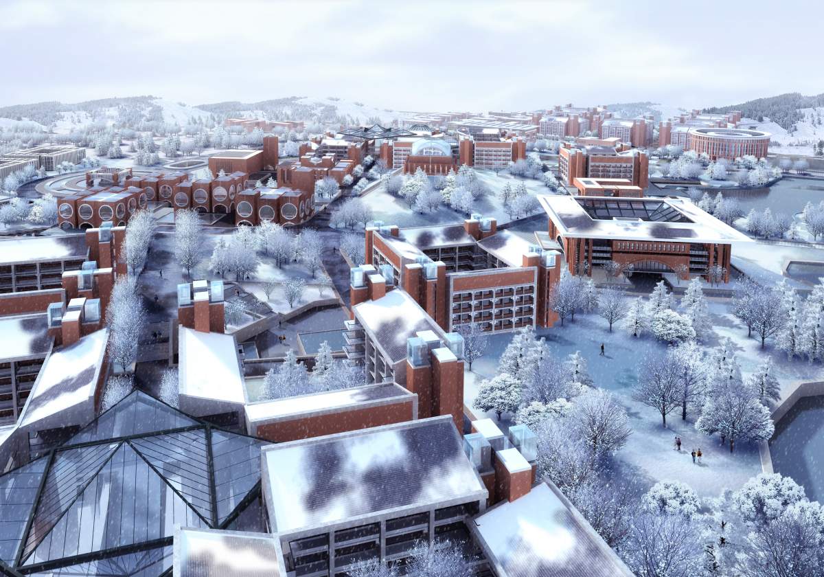 贵州大学 雪景