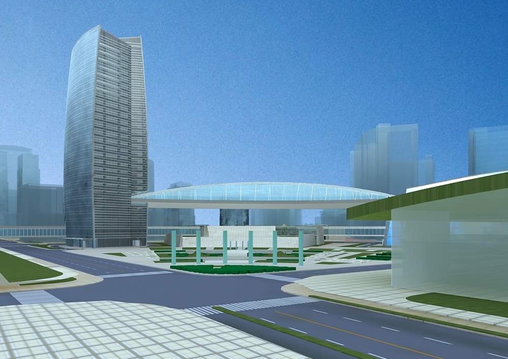 现代高层办公楼