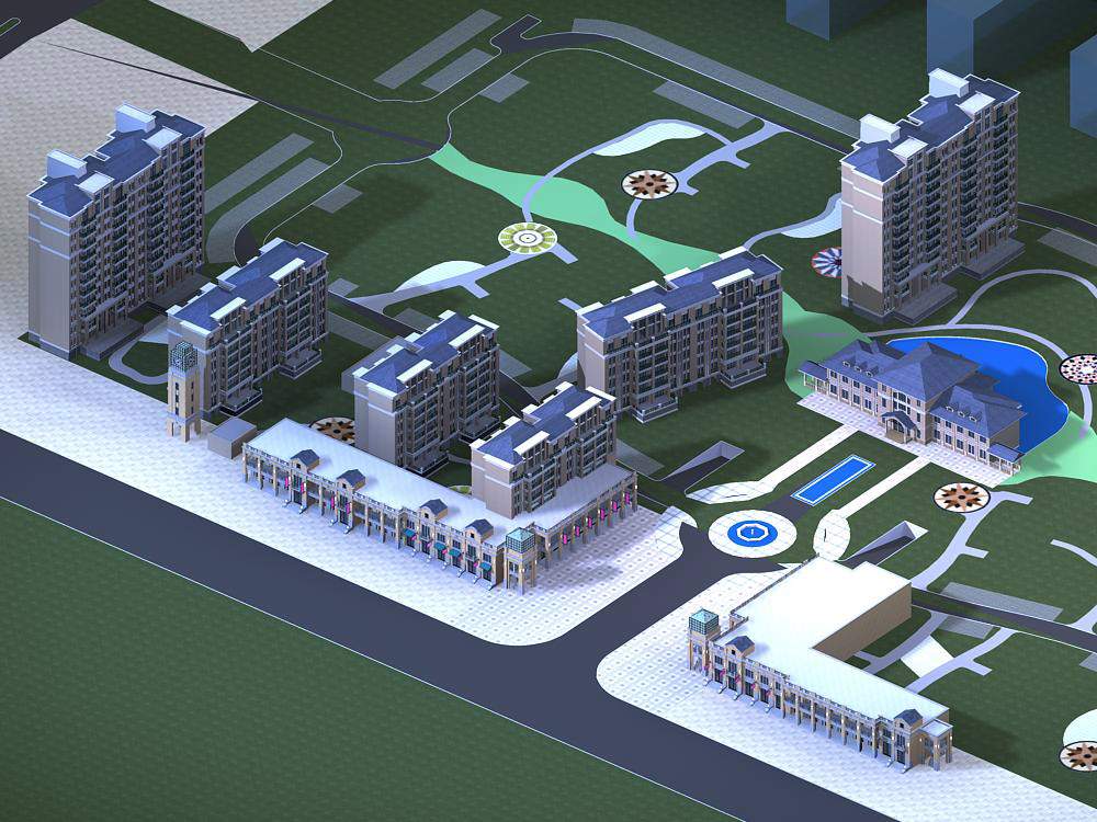 欧式沿街商业及住宅