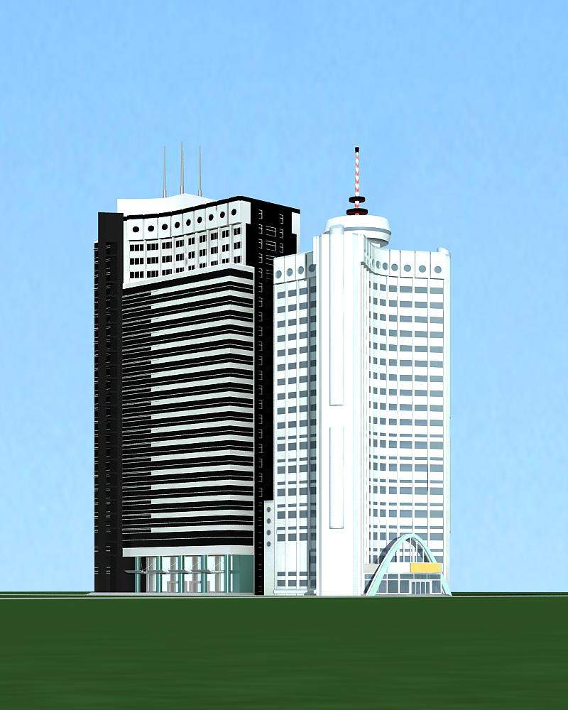 现代高层办公楼