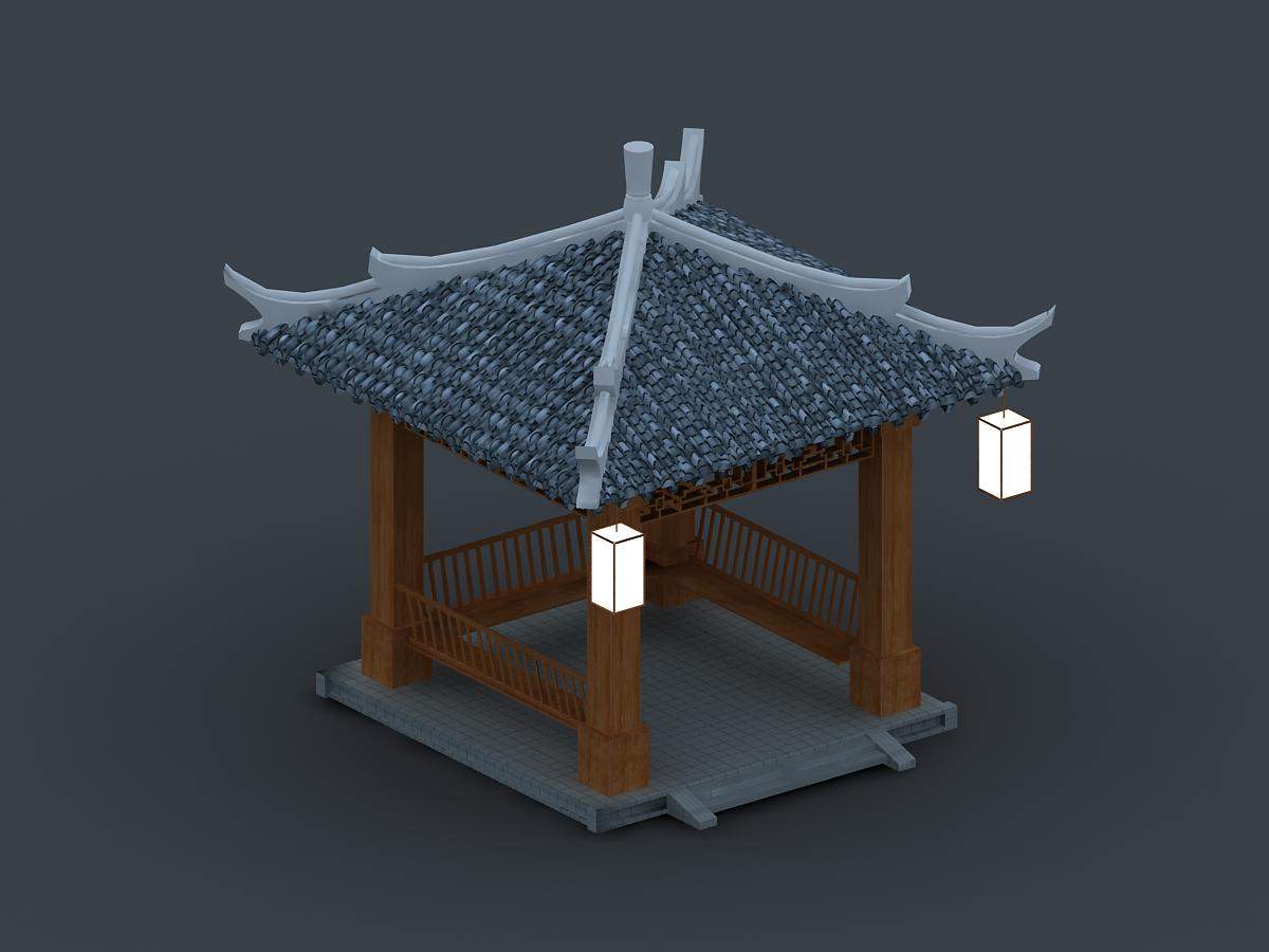 中式凉亭