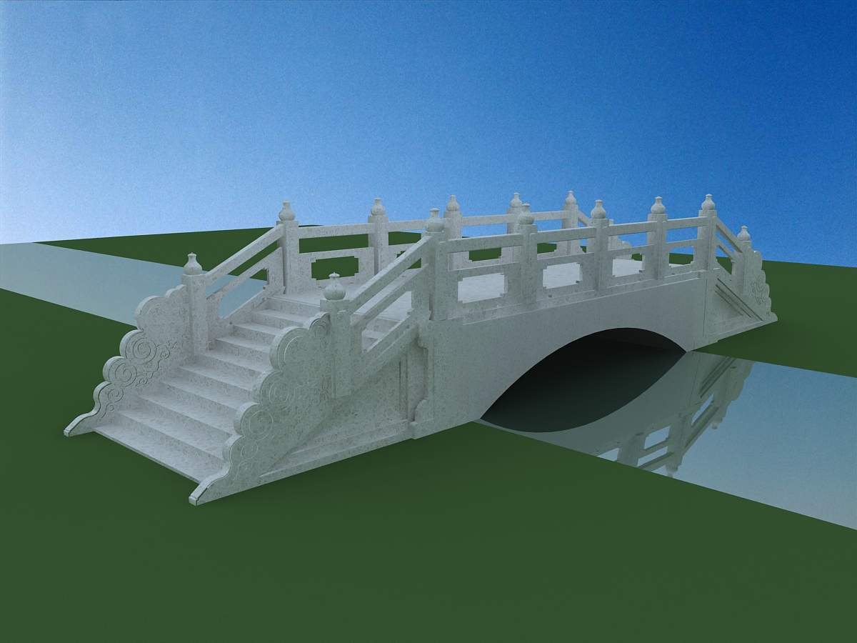 【木桥3D模型】-欧式古典VR有灯光有贴图MAX2013木桥3d模型下载-ID395235-免费3Dmax模型库 - 青模3d模型网