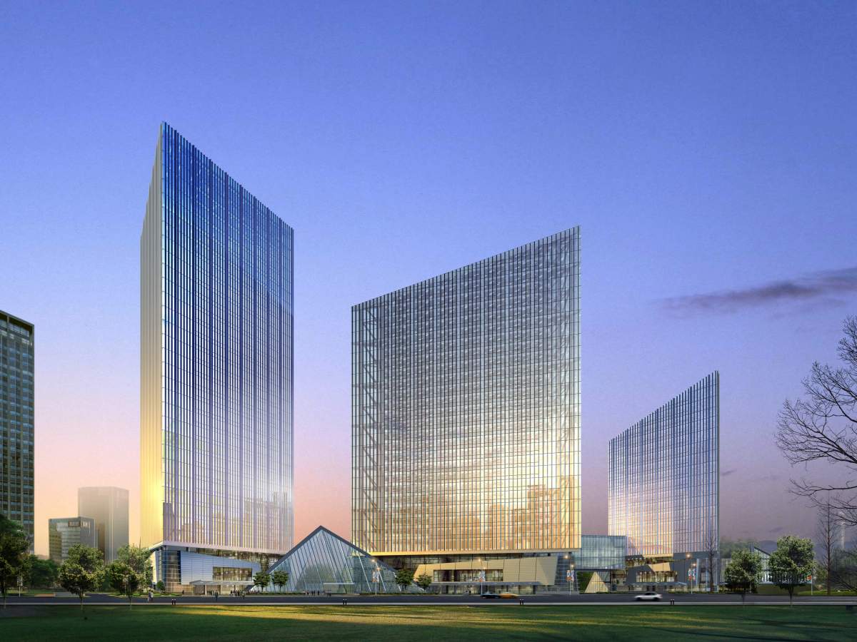 现代高层酒店3dmax 模型下载-光辉城市
