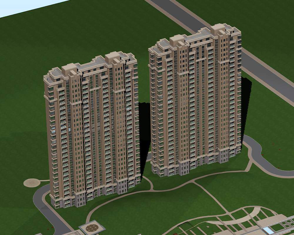 现代高层住宅公寓