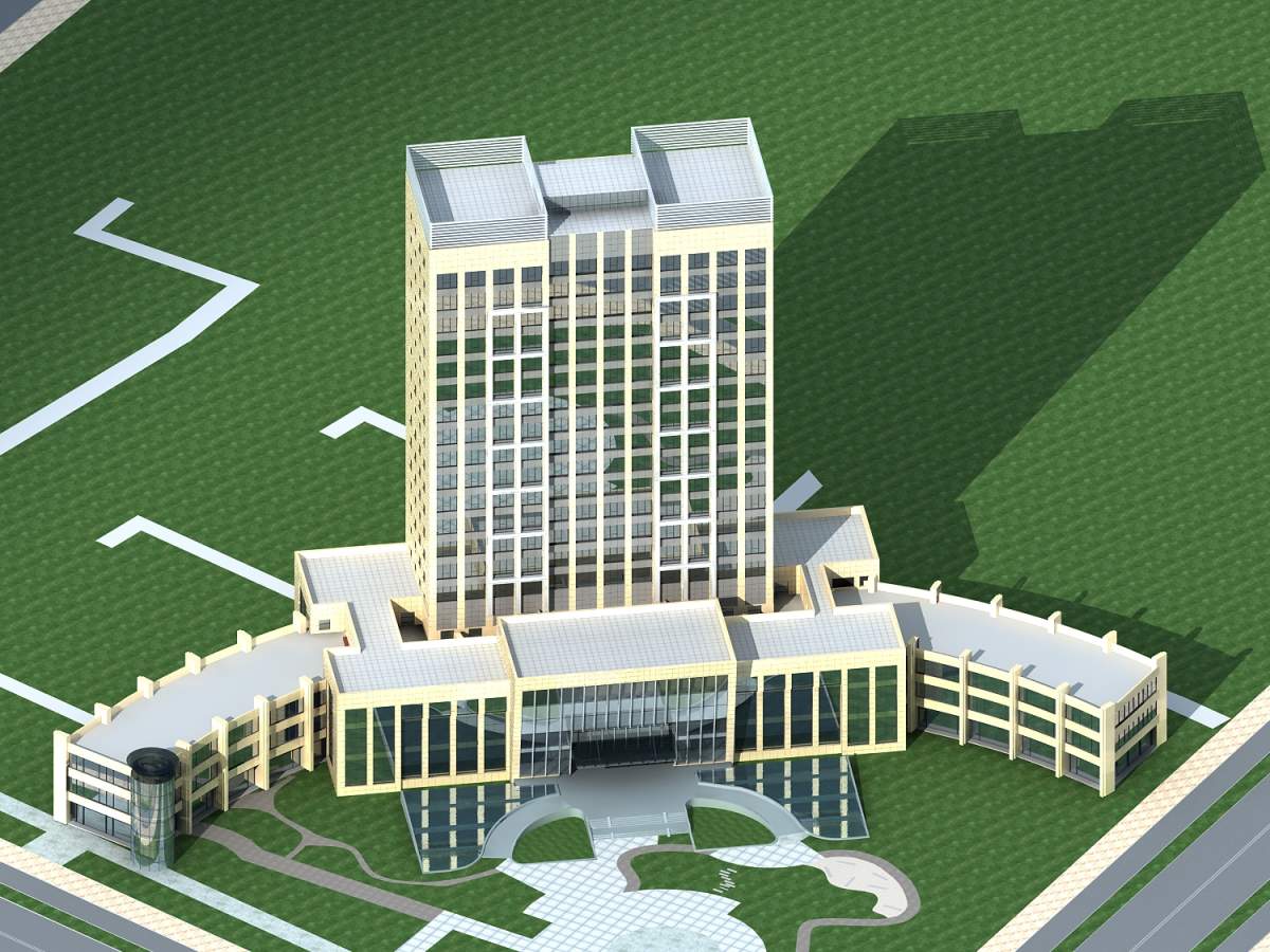 现代高层办公楼