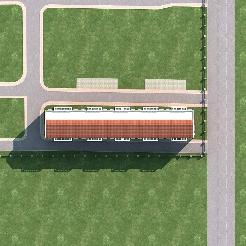 现代多层住宅楼