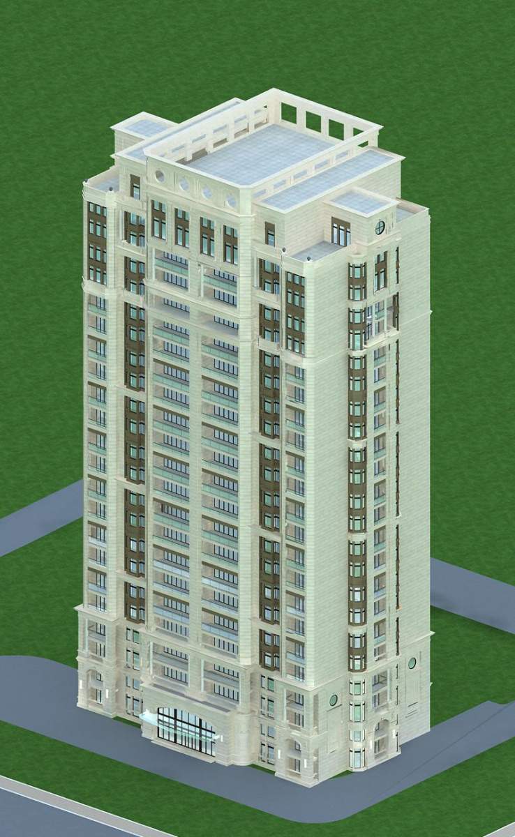欧式高层住宅公寓