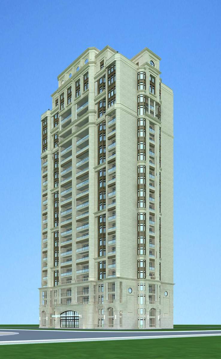 欧式高层住宅公寓