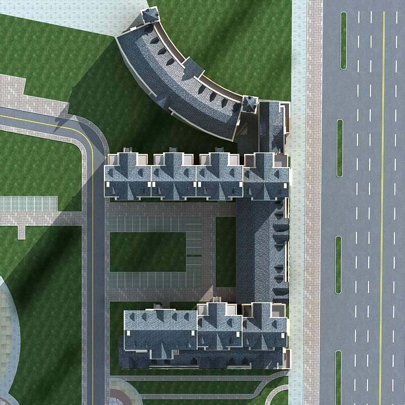 欧式住宅公寓及商业裙房