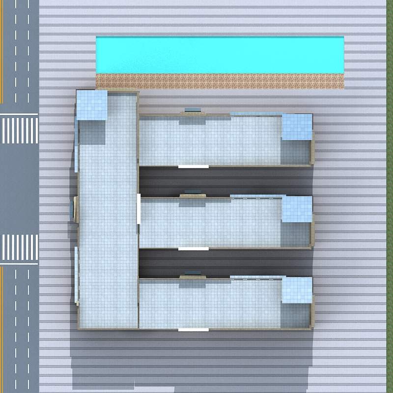 现代多层商厦