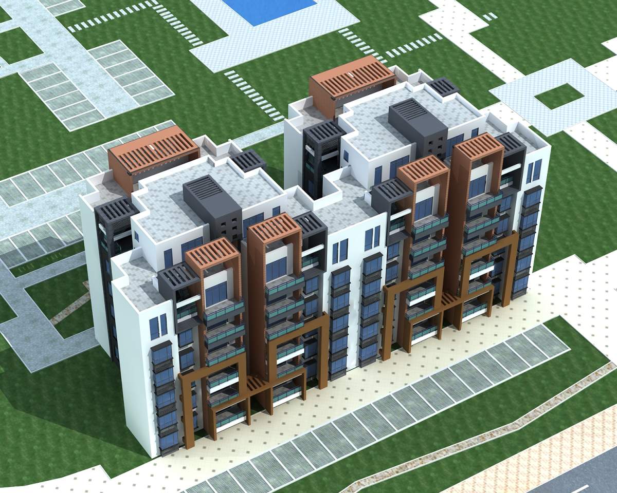 现代风格多层住宅楼