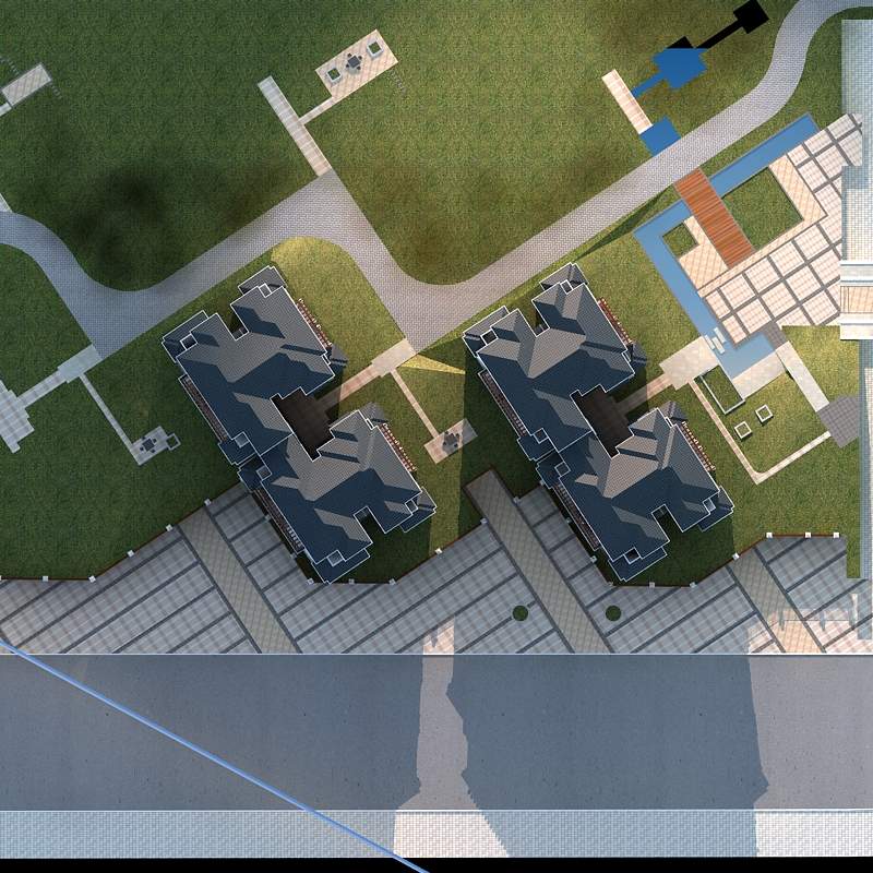 欧式多层住宅楼