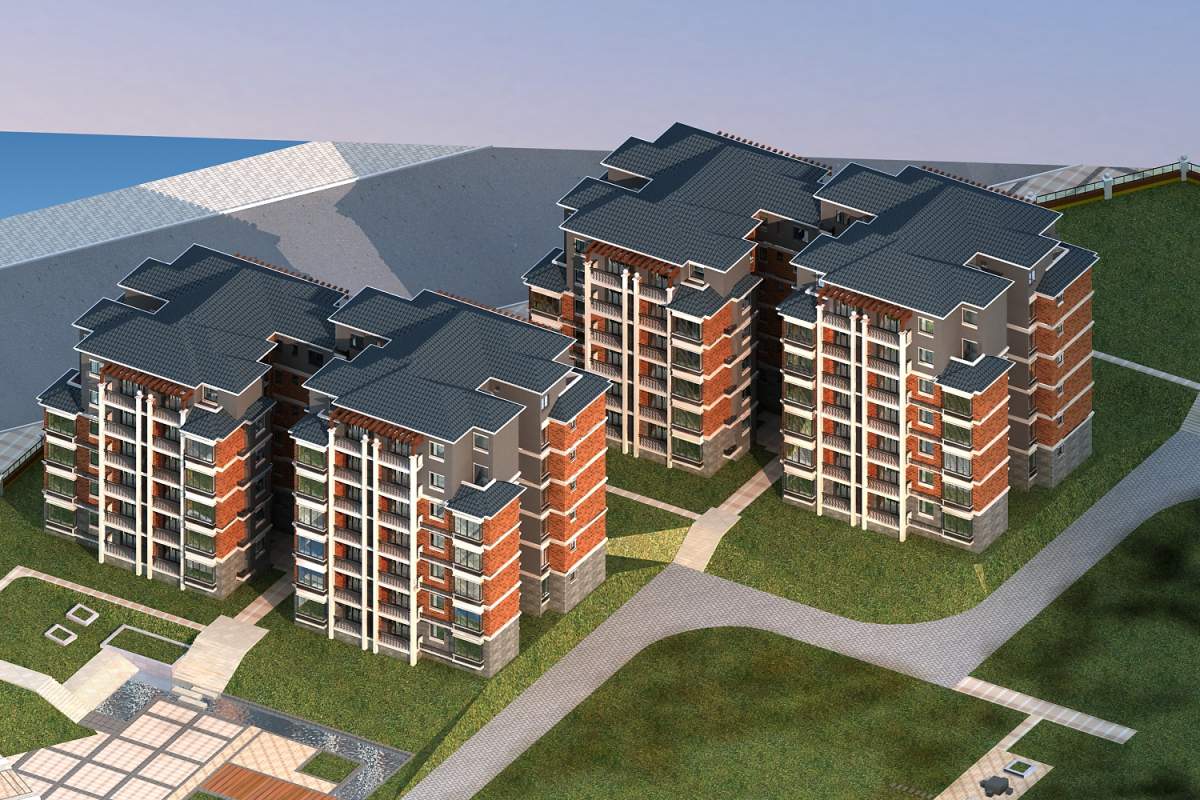 欧式多层住宅楼