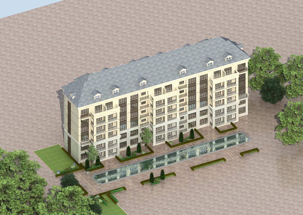 欧式多层住宅楼