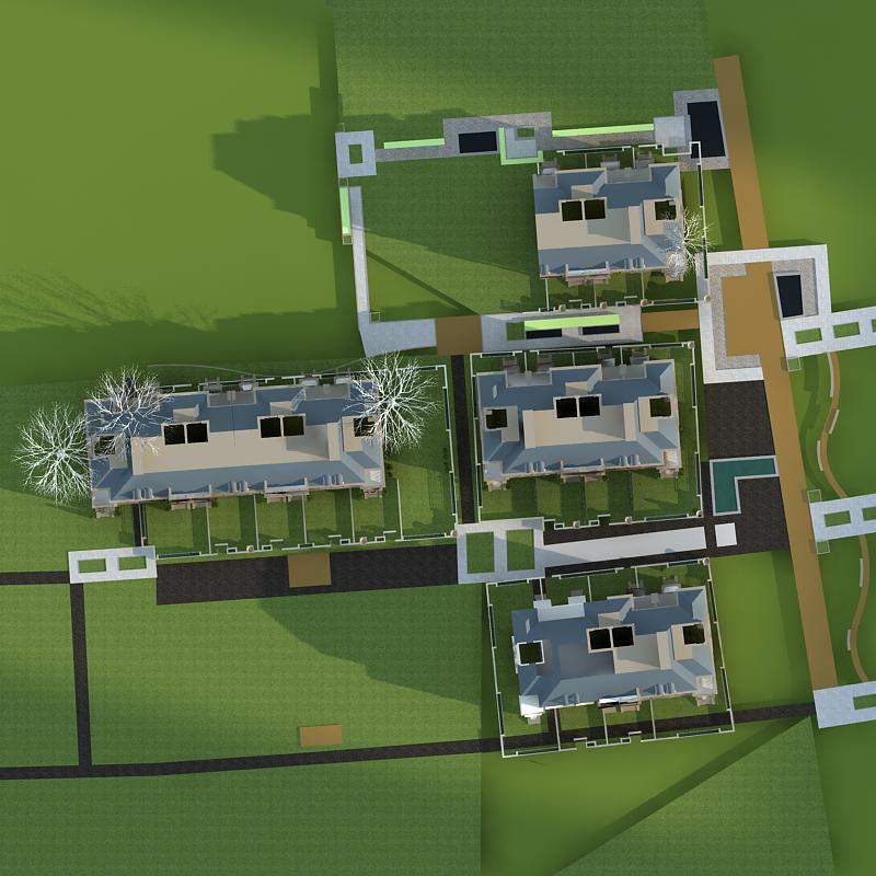欧式多层住宅公寓