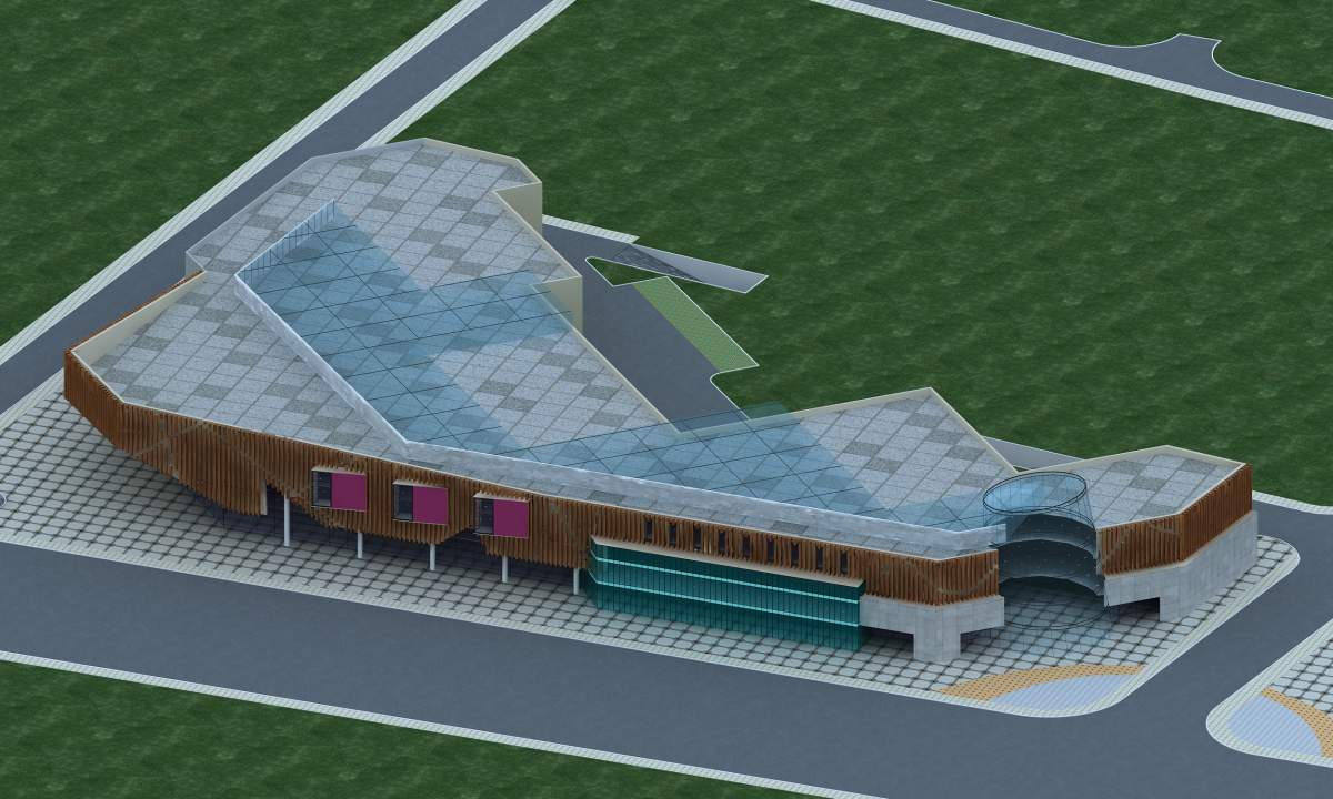 现代多层商厦