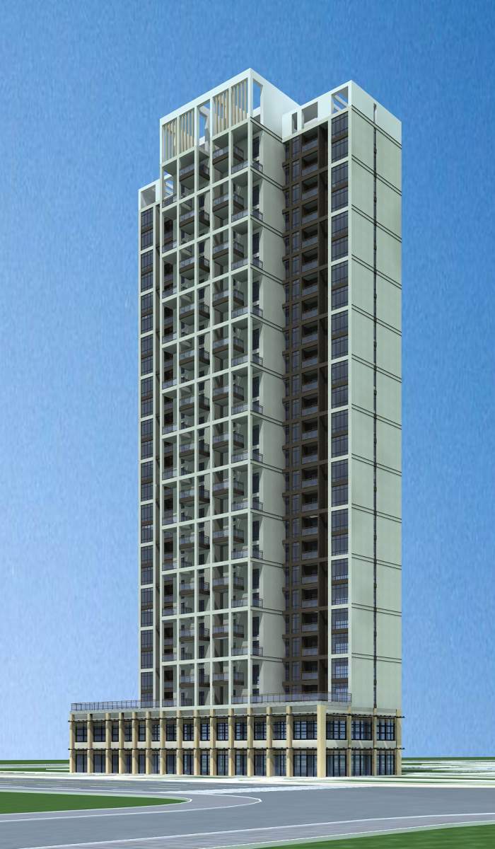 现代高层住宅楼及商业裙房