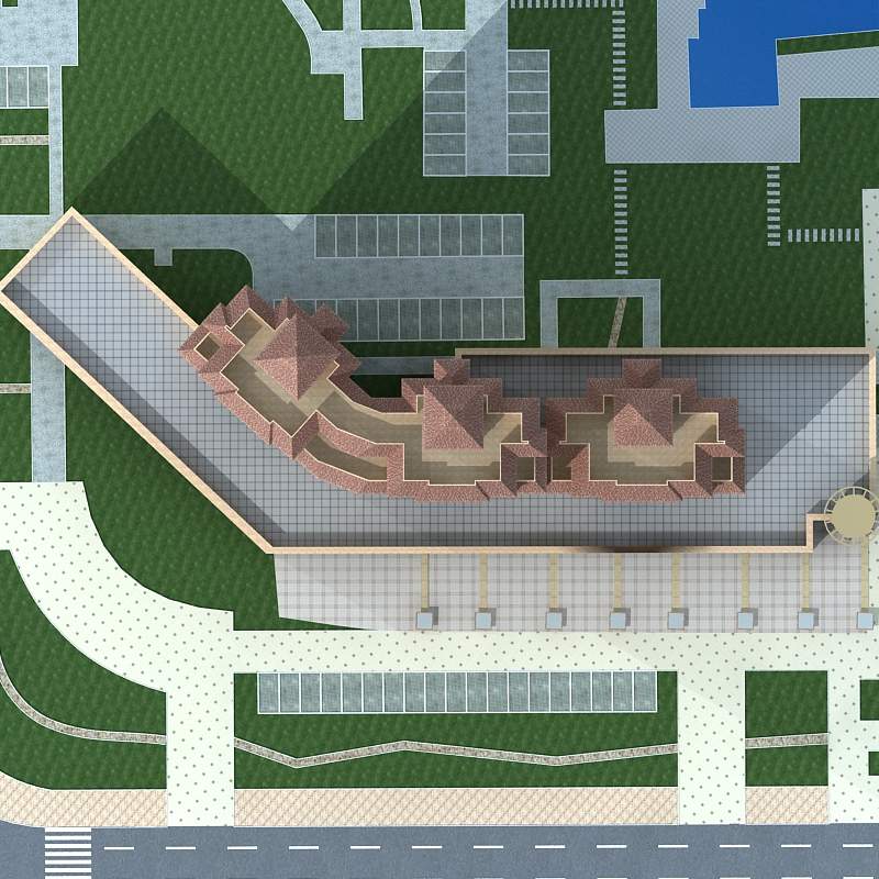 欧式高层住宅公寓及商业裙房