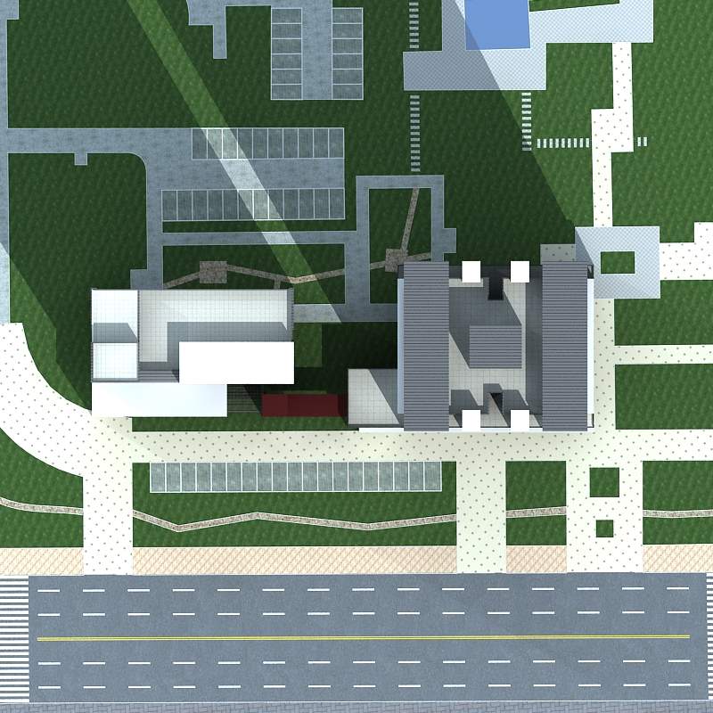 现代高层住宅公寓