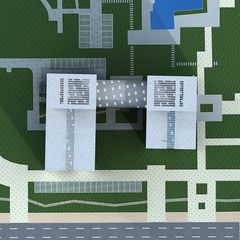 现代高层办公楼