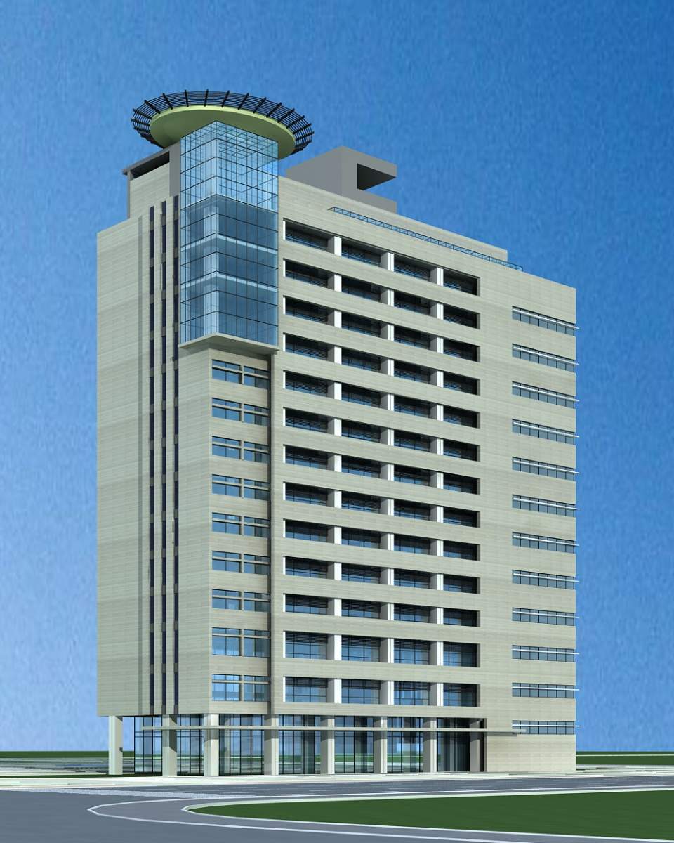 现代高层办公楼