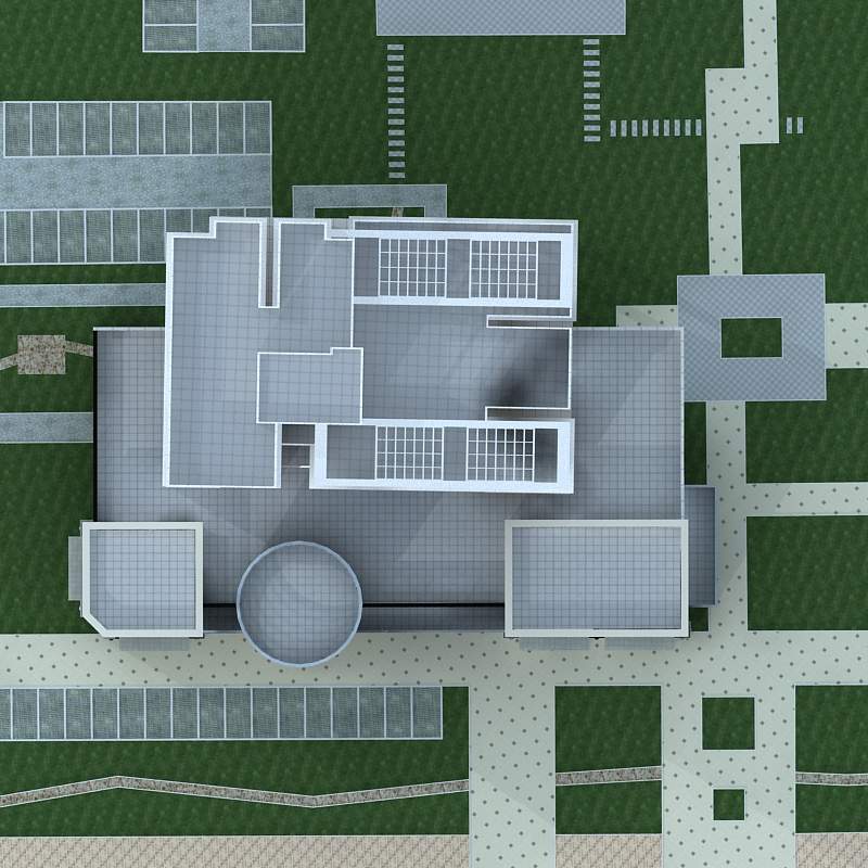 现代高层住宅楼