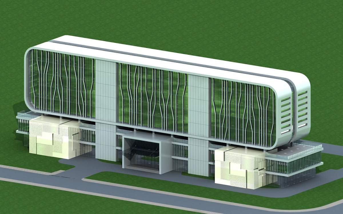 现代多层商厦
