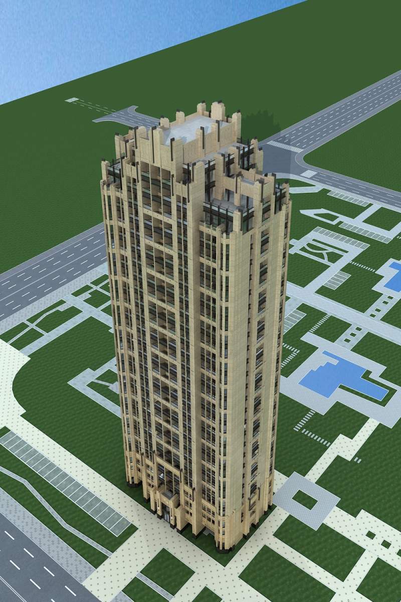 欧式高层住宅楼