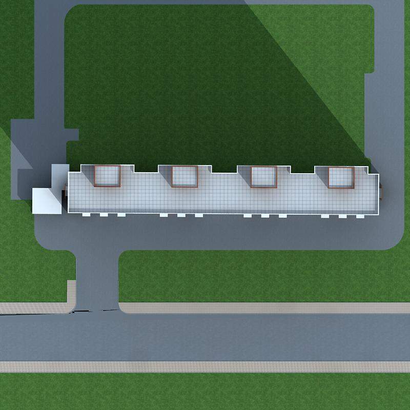现代高层住宅楼