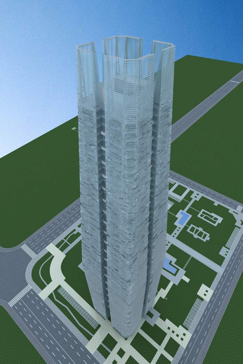 现代超高层综合楼