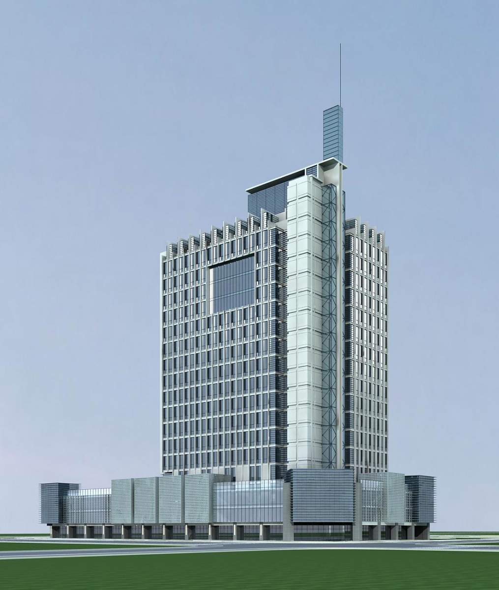 现代高层办公大厦