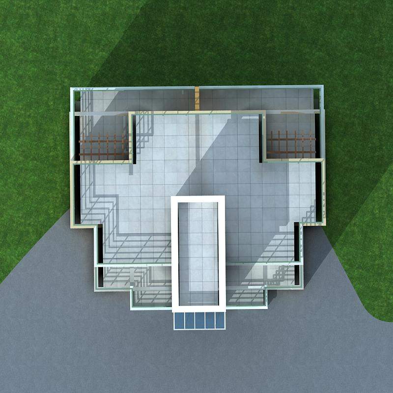 现代多层住宅楼