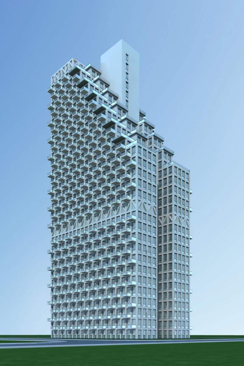 现代高层住宅公寓