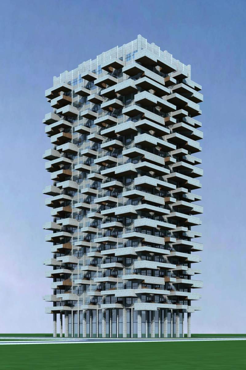 现代高层住宅公寓