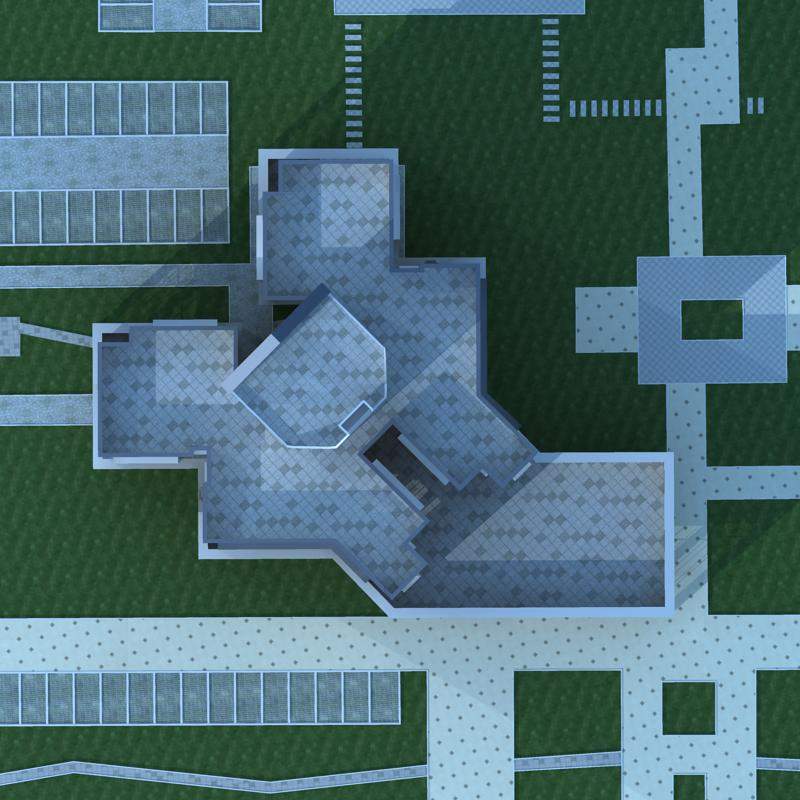 现代高层住宅楼