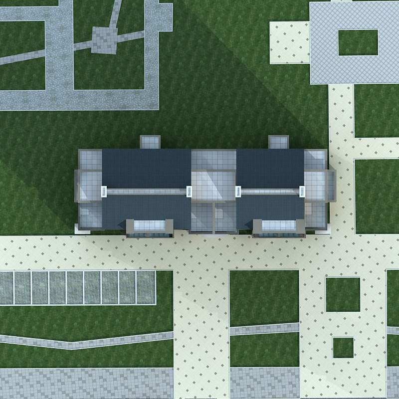 现代高层住宅楼