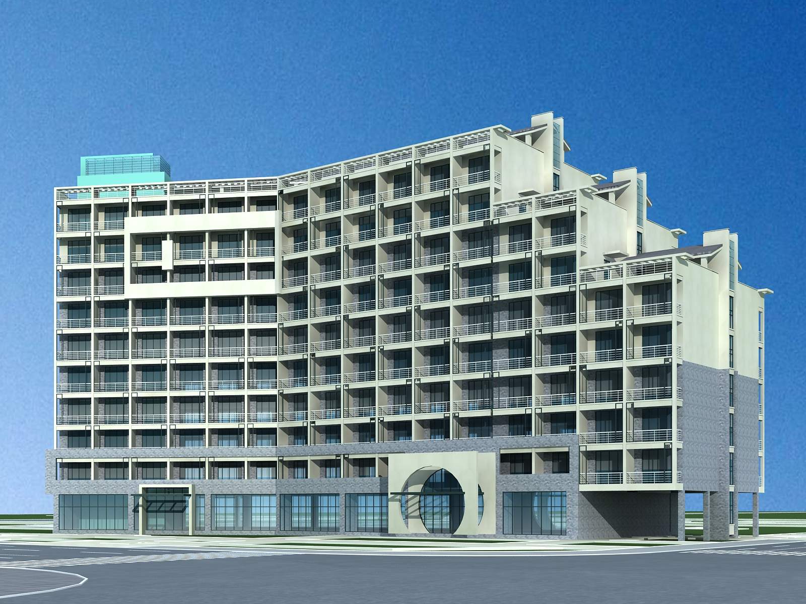 现代高层酒店