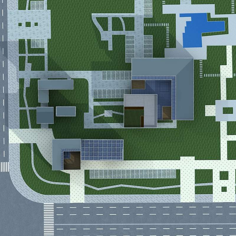 现代多层商业建筑