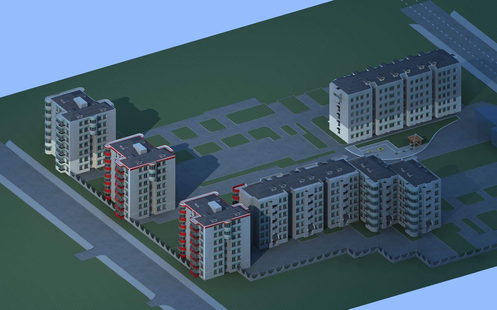 现代风格住宅小区