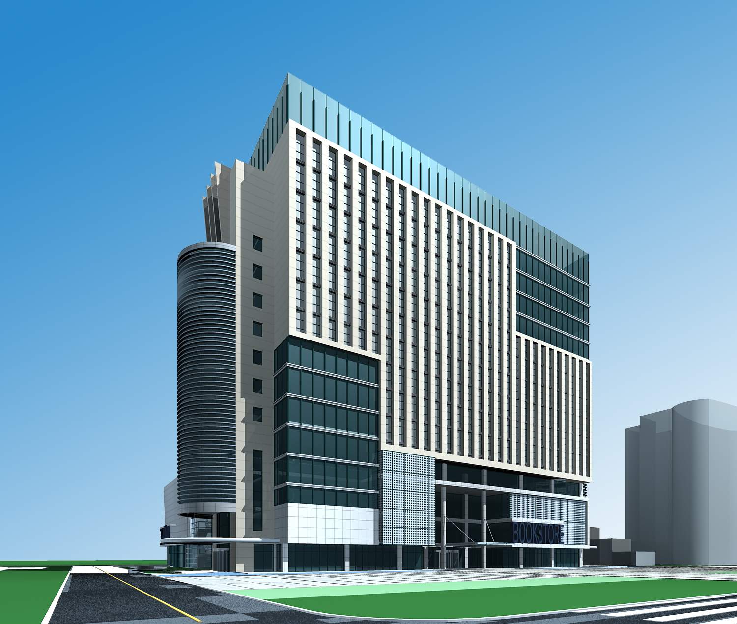 现代高层办公楼