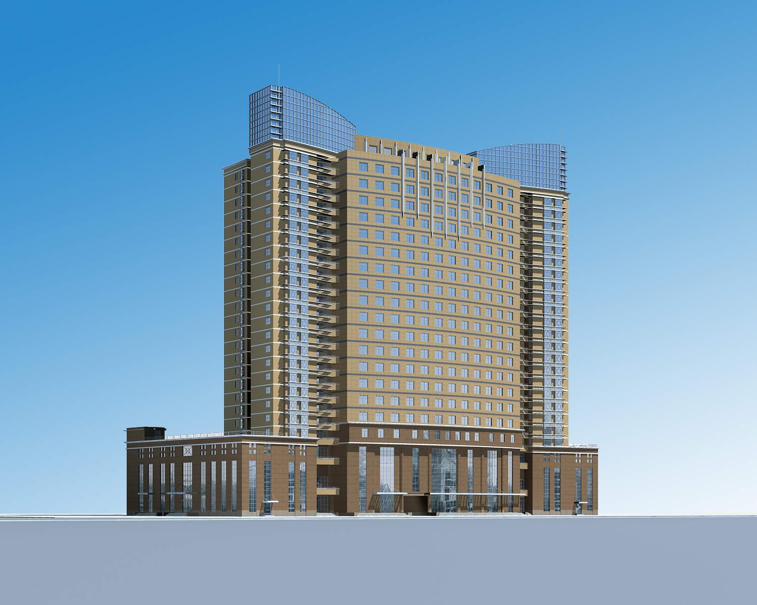 现代高层办公楼