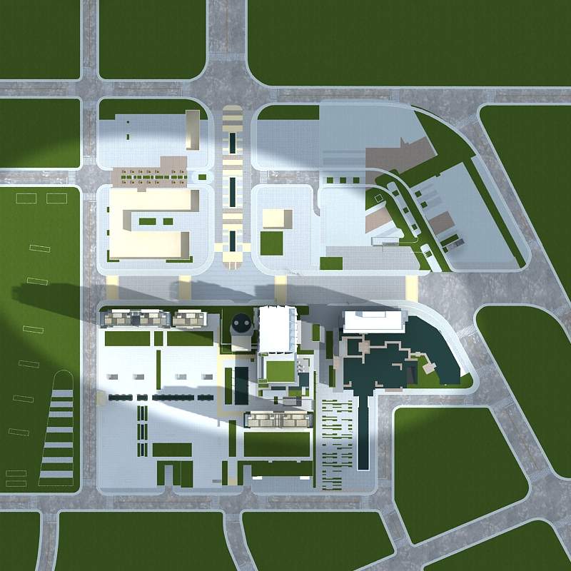 现代高层住宅楼