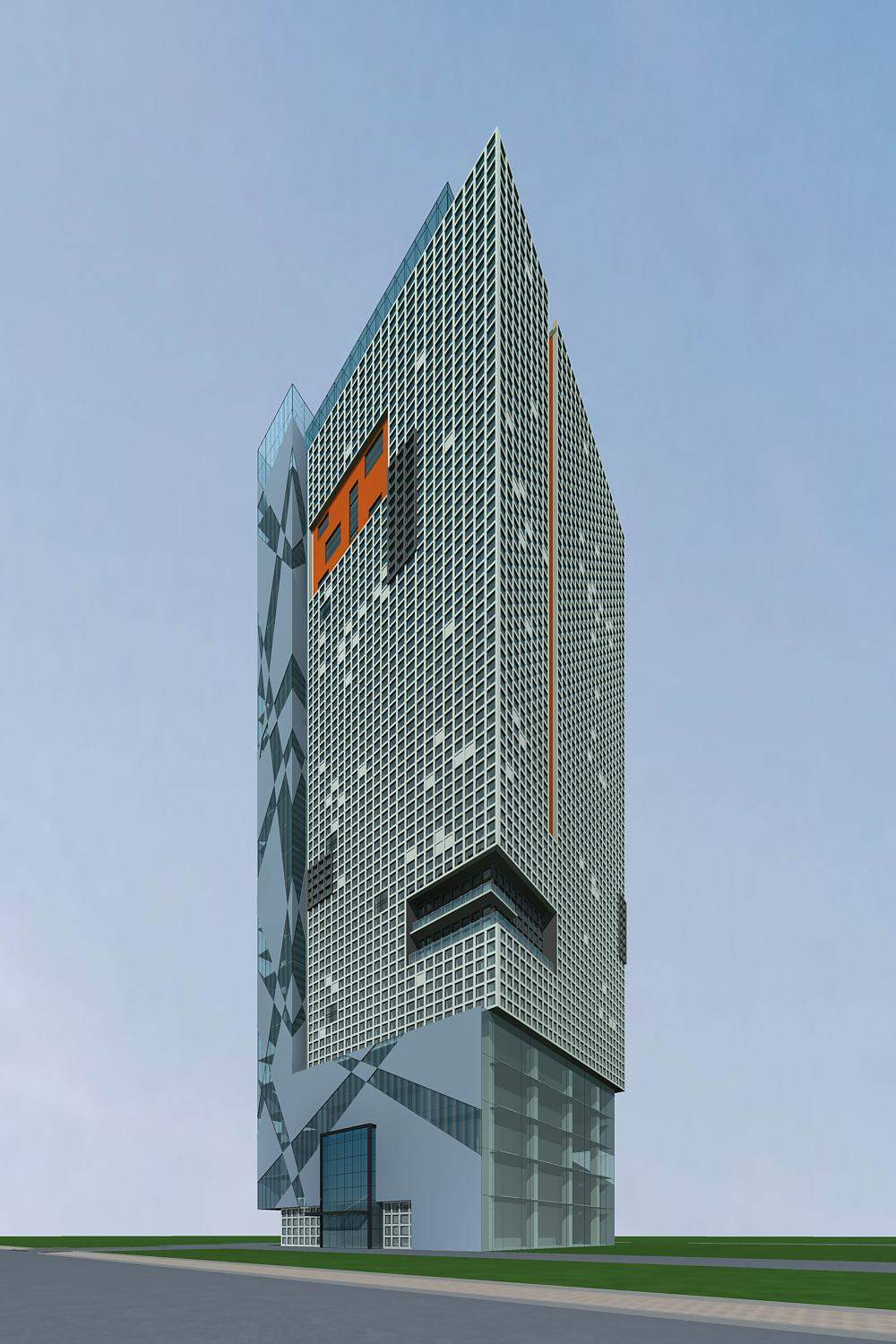 现代高层办公楼